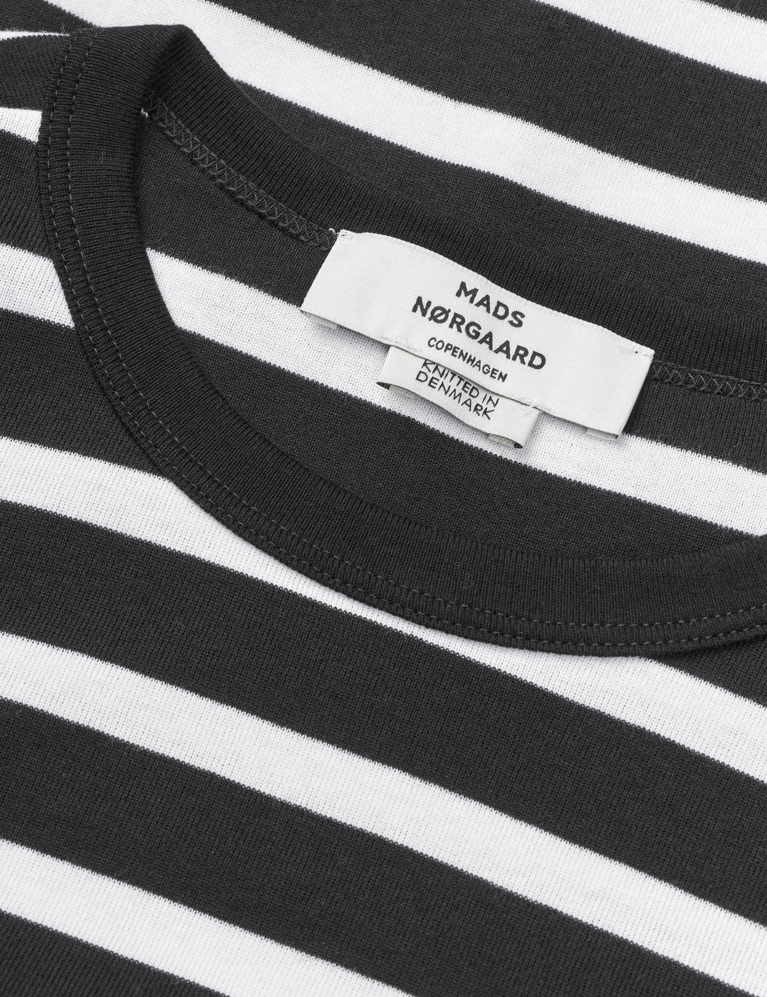 GRACE JERSEY STRIPE JUNE TEE, BLACK/WHITE