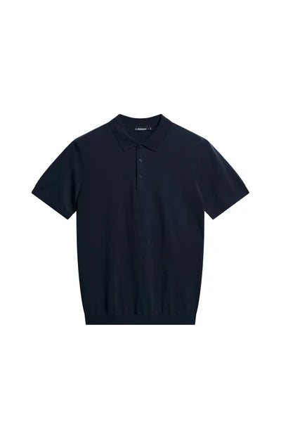 RIDGE KNITTED POLO, NAVY