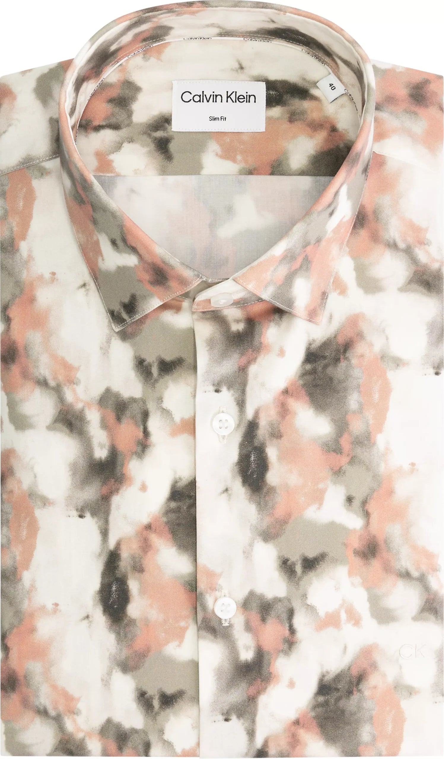 Poplin AOP Slim Shir