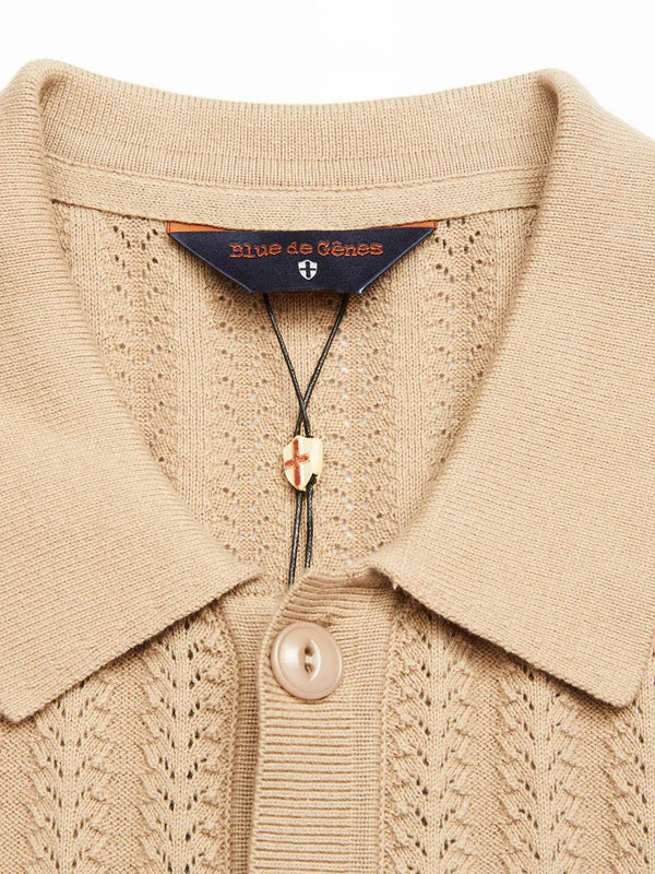 COMPRA OPEN POLO KNIT, KHAKI