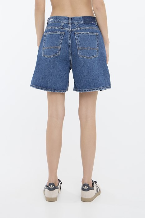 Baserre Denim Shorts, Medium Blue