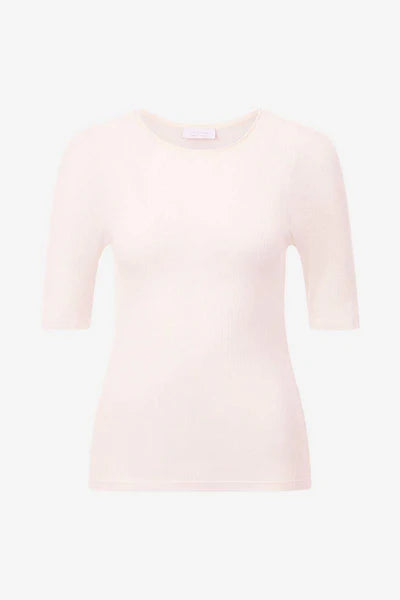 T WOOL RIB T-SHIRT, PEARL WHITE