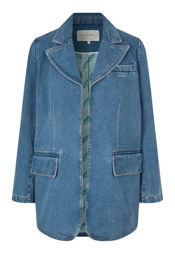 CANELLADEA BLAZER, LIGHT DENIM BLUE