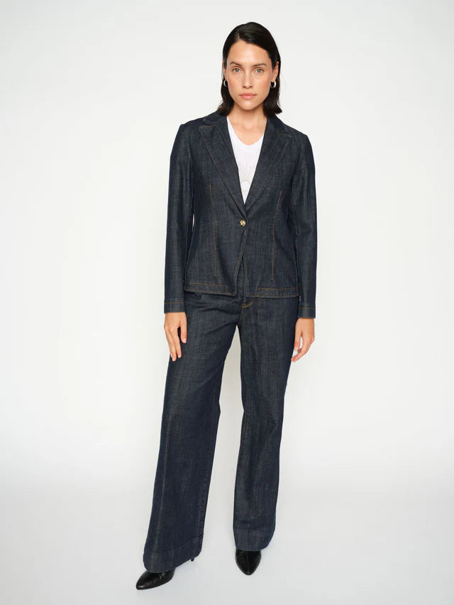 DIANE DENIM BLAZER, DARK BLUE