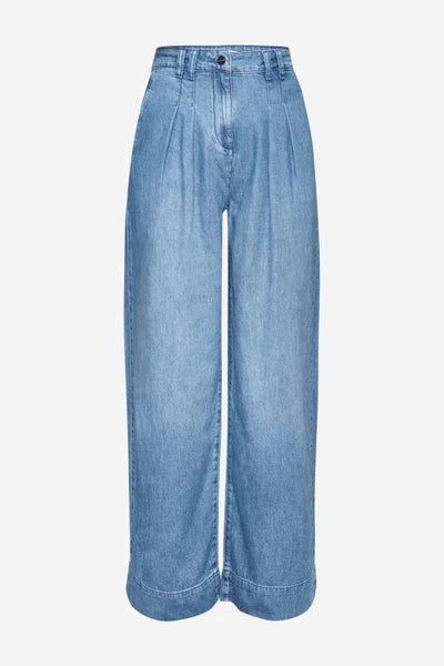 WIDE LEG DENIM JEANS, DENIM BLUE