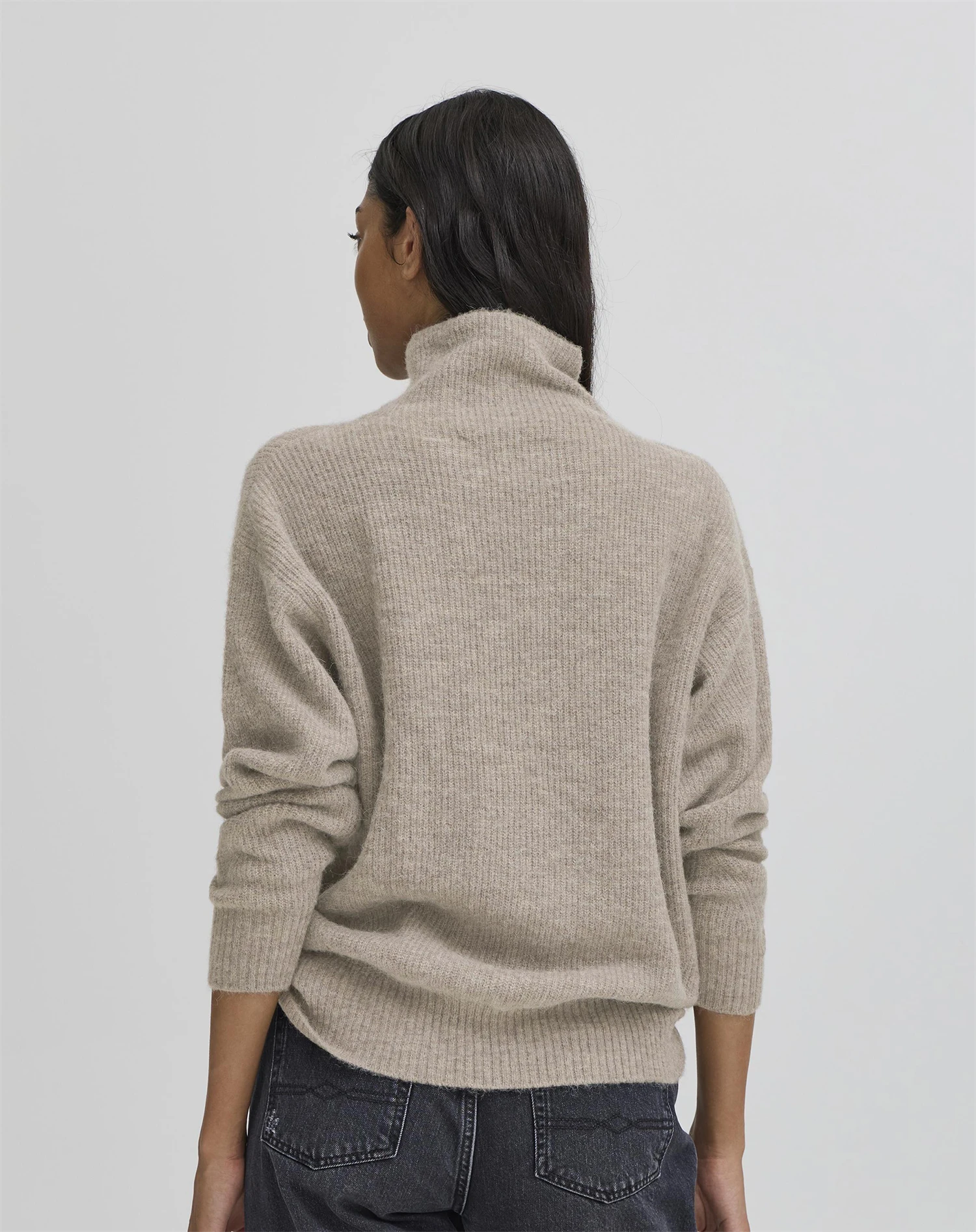 Bastacy High Neck Pullover, Vintage Khaki