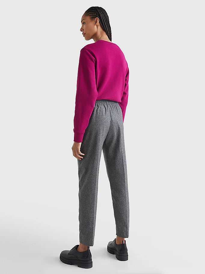 Tweed Pull On Pant, grå