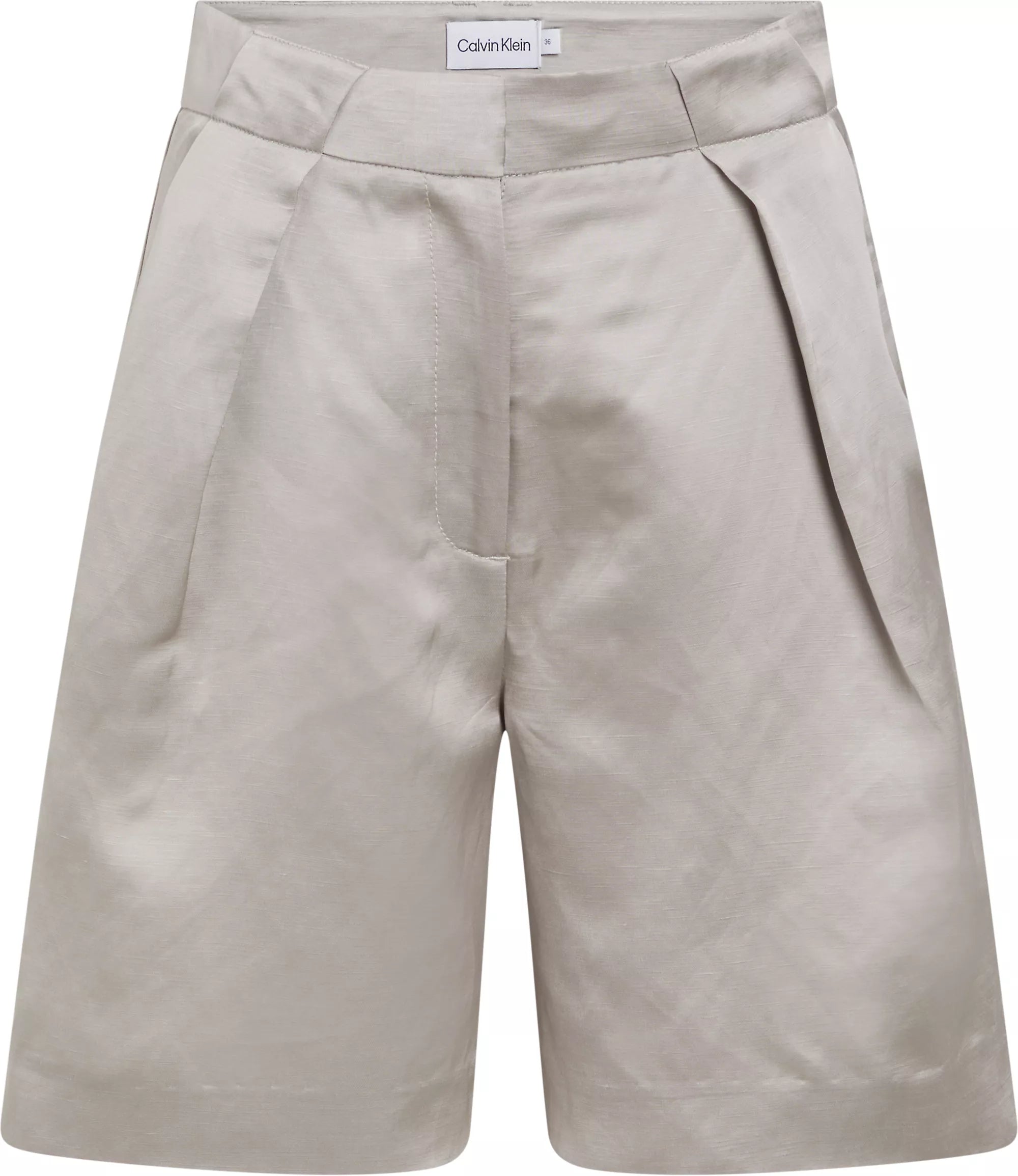 Viscose Linen Shorts, Sand Pebble