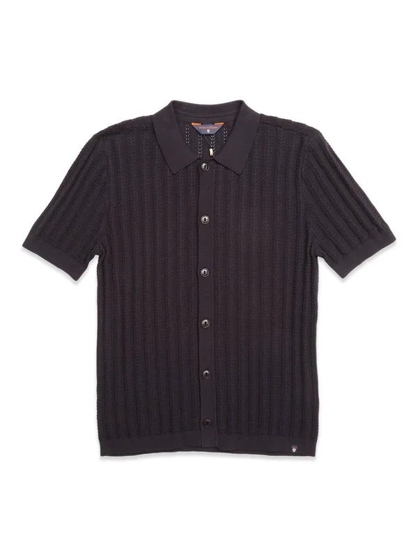 COMPRA OPEN POLO KNIT, DARK NAVY