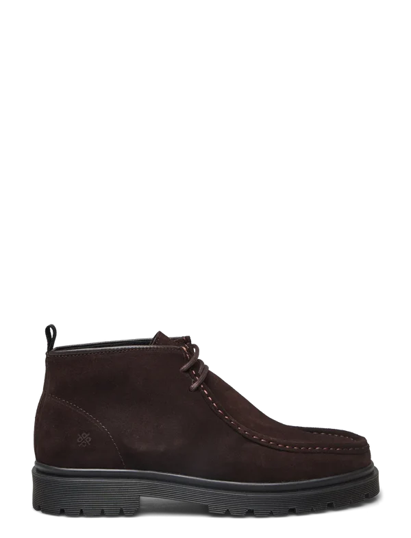 COWEN SHOES, BROWN SUEDE
