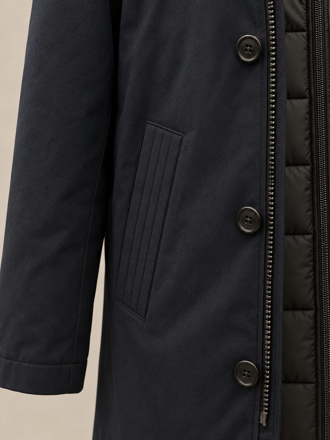 MENS SHORT JACKET, NAVY