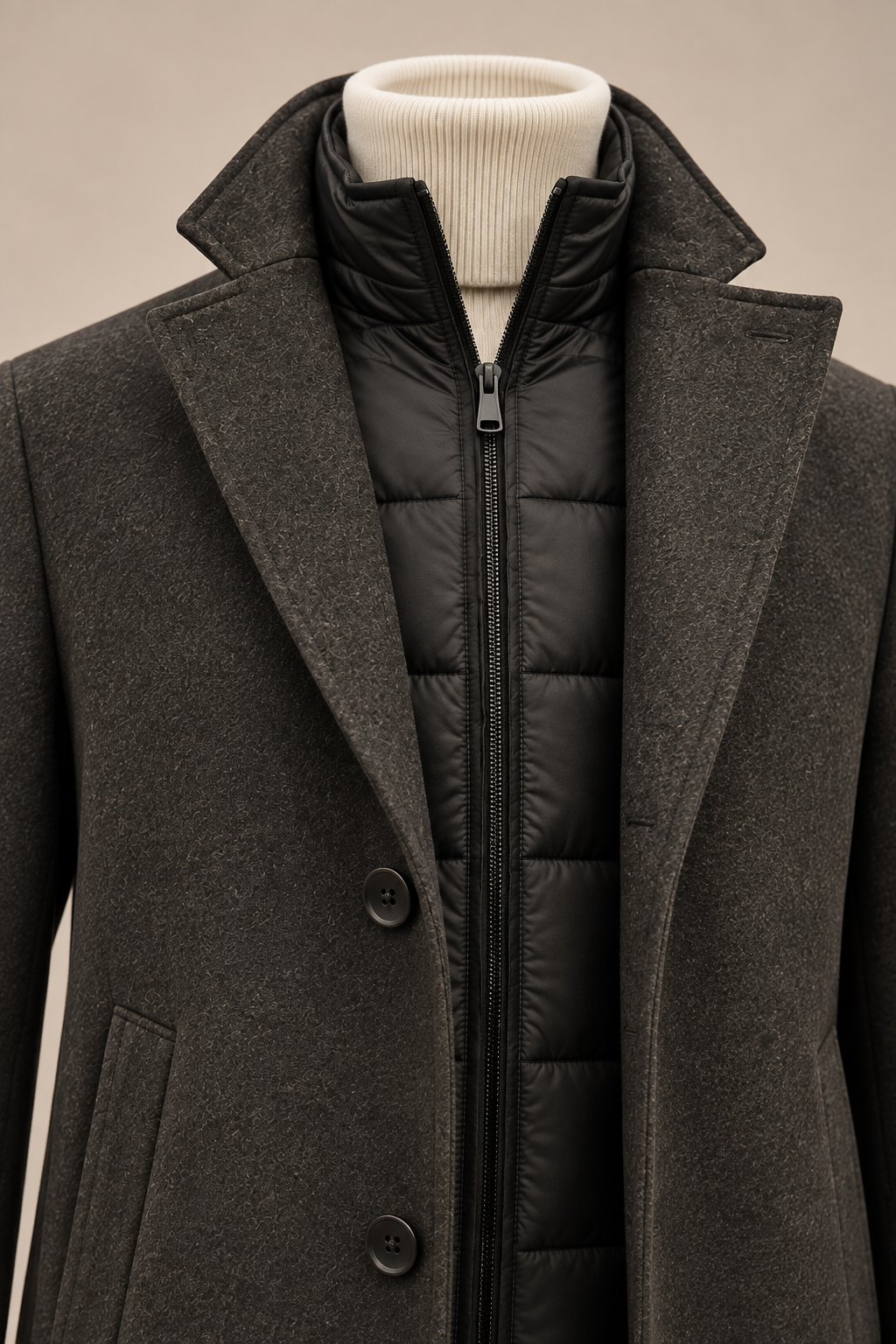 MENS COAT, BROWN