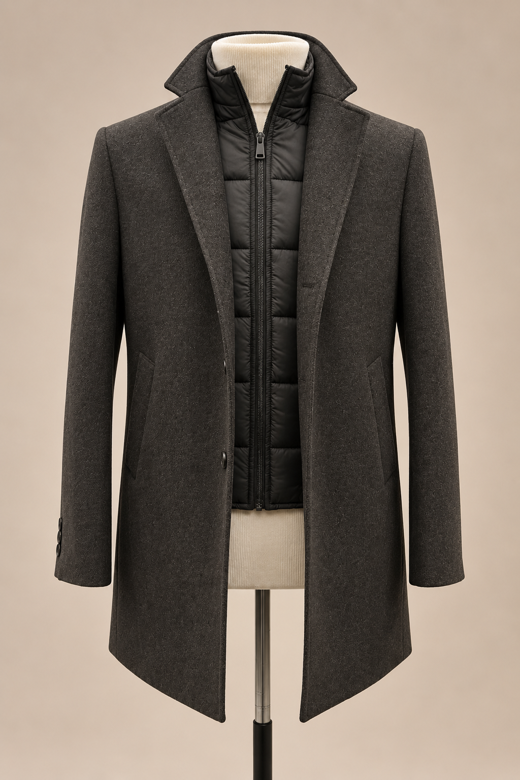 MENS COAT, BROWN