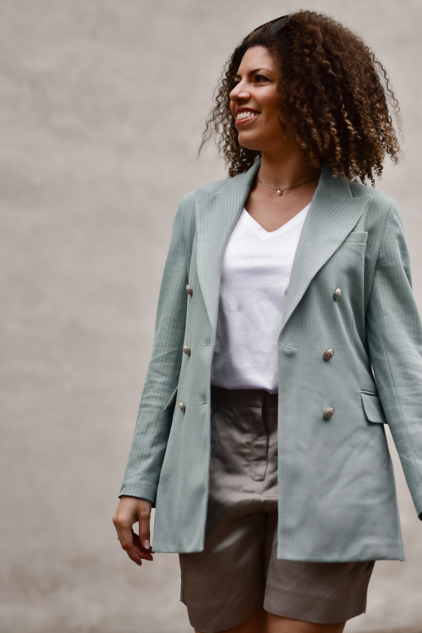 Blazer D. Breasted, Acquamarina