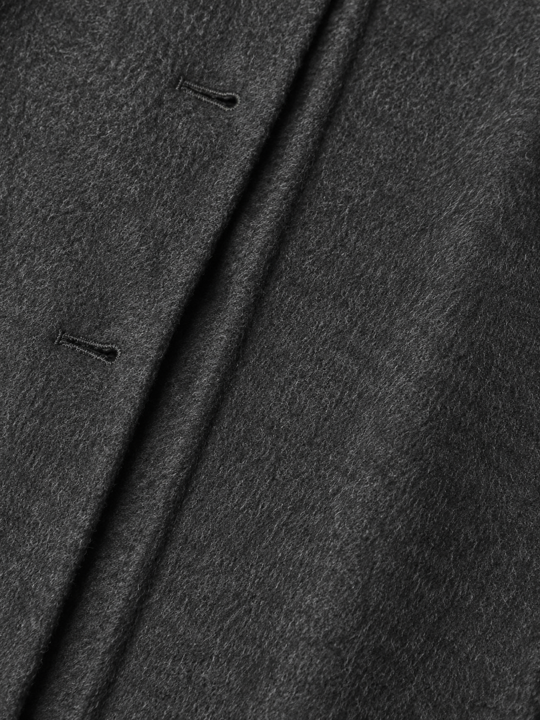 SIGNE ALPACA WOOL LS COAT, DARK GREY MELANGE