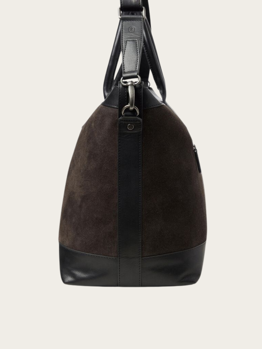 HERMANUS WEEKENDBAG, DARK BROWN