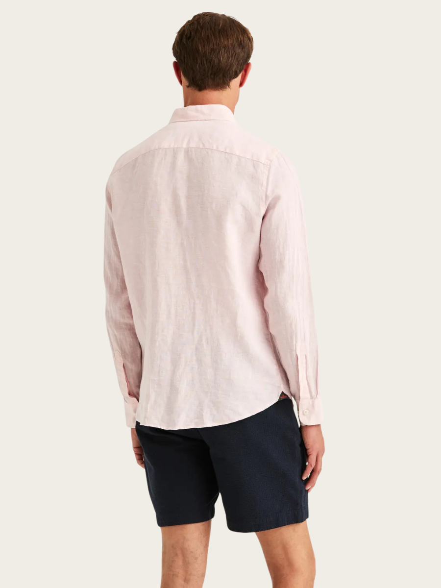 DOUGLAS LINEN SHIRT, CLASSIC FIT, LIGHT PINK