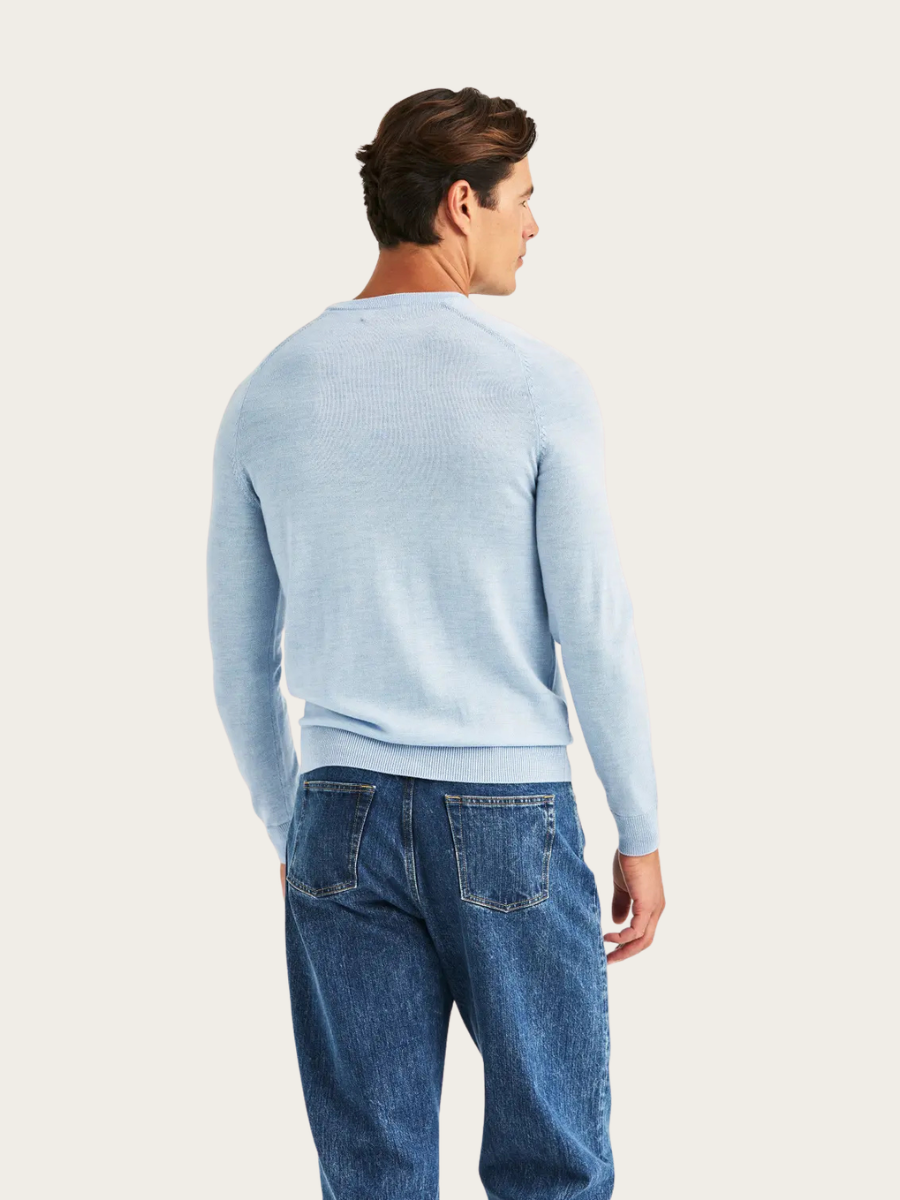 MERINO ONECK, LIGHT BLUE