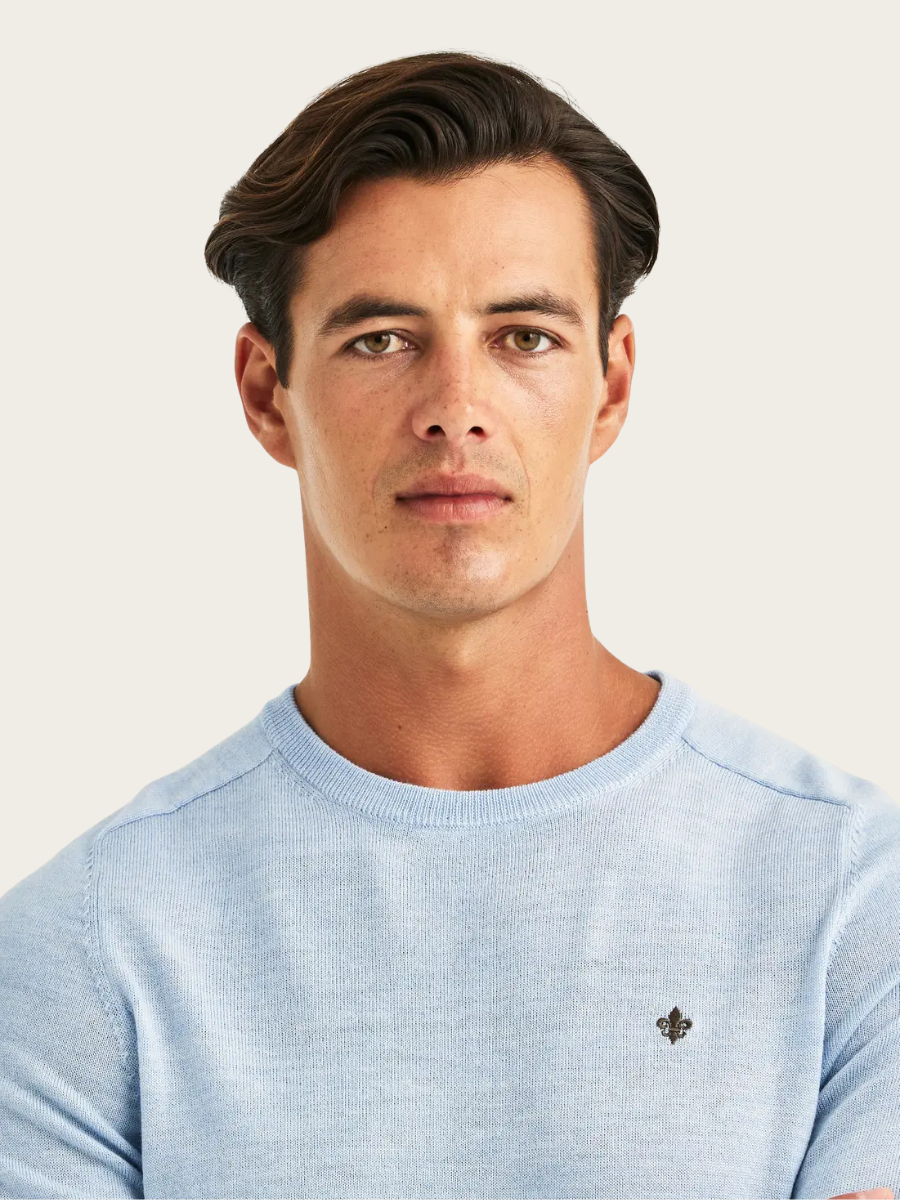 MERINO ONECK, LIGHT BLUE