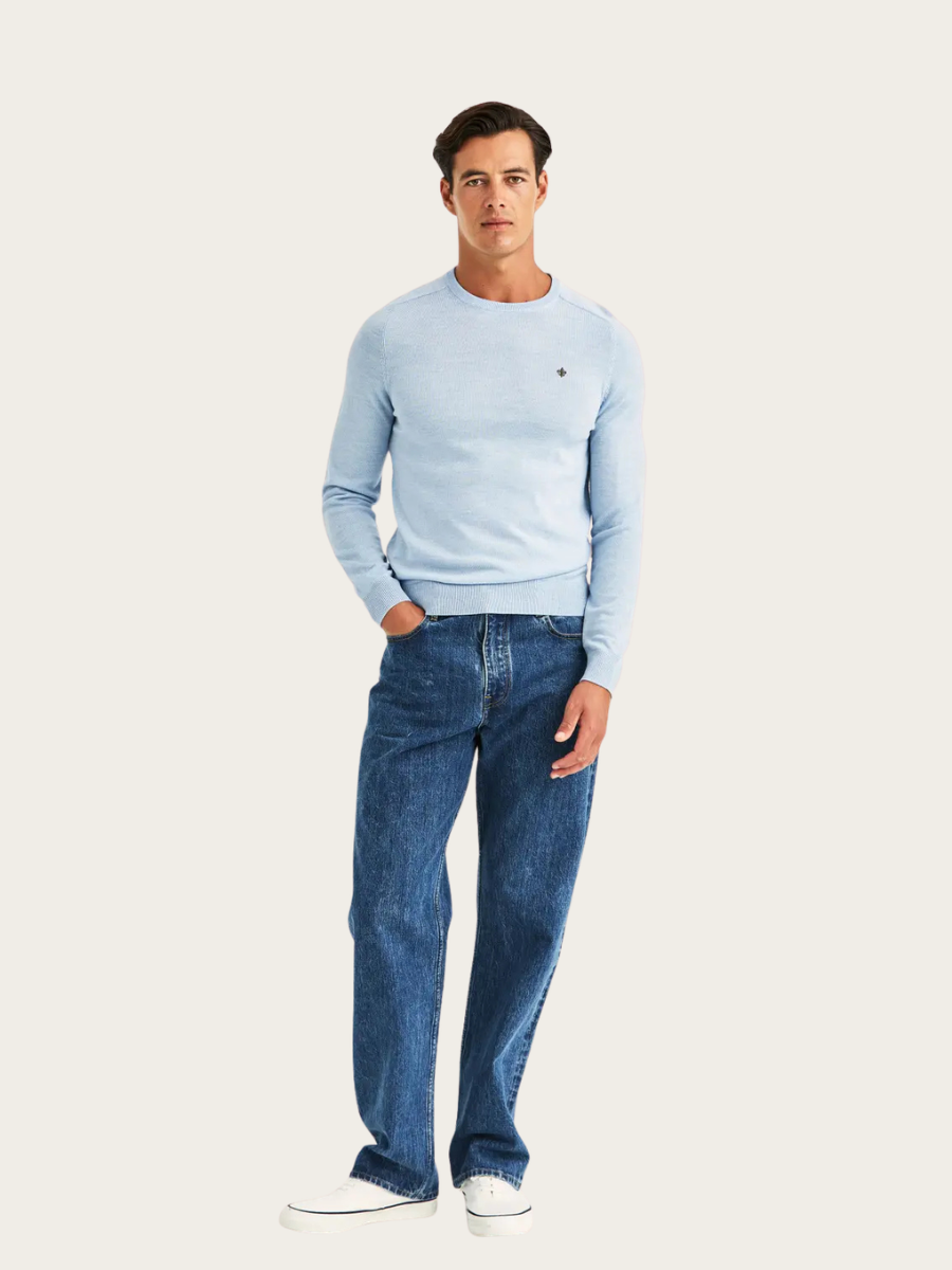 MERINO ONECK, LIGHT BLUE