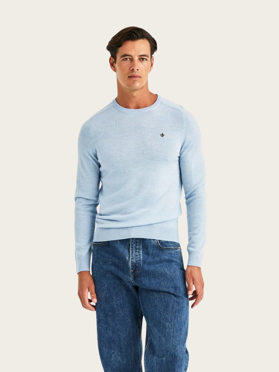 MERINO ONECK, LIGHT BLUE