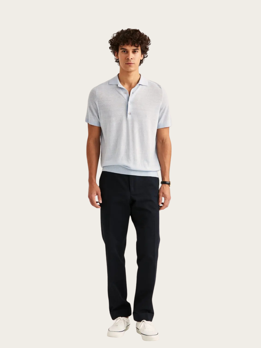 COLIN SS POLO SHIRT, LIGHT BLUE