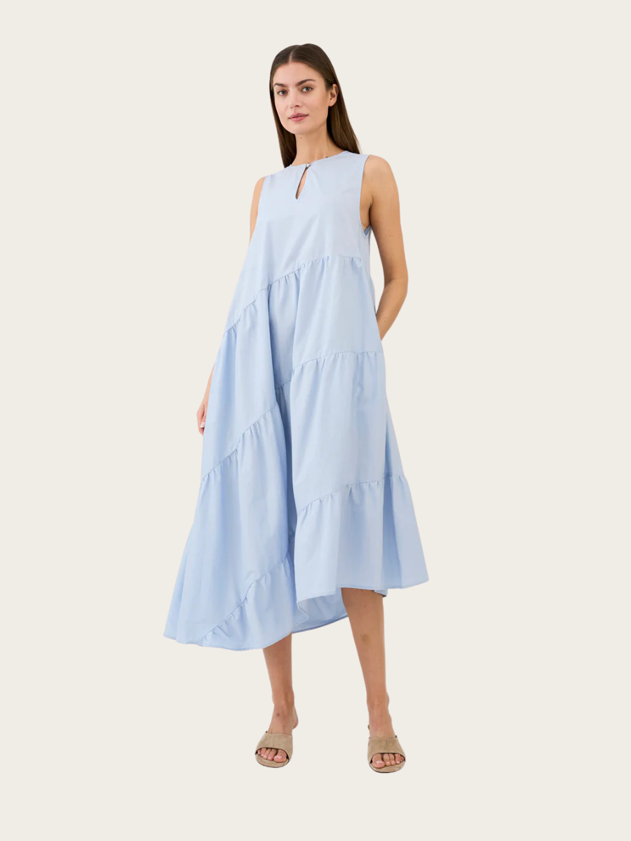 DAHLIA LONG DRESS, KENTUCKY BLUE