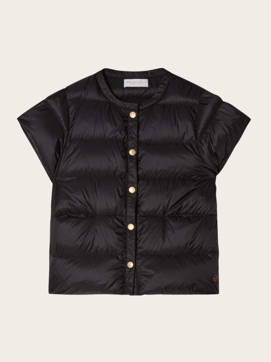 INDIE SS DOWN VEST, BLACK