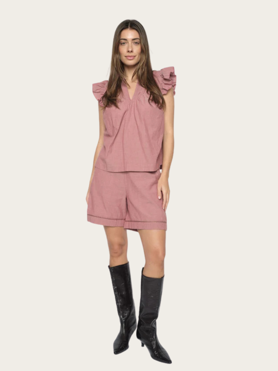WELLOR IZHA SHORTS, COWHIDE