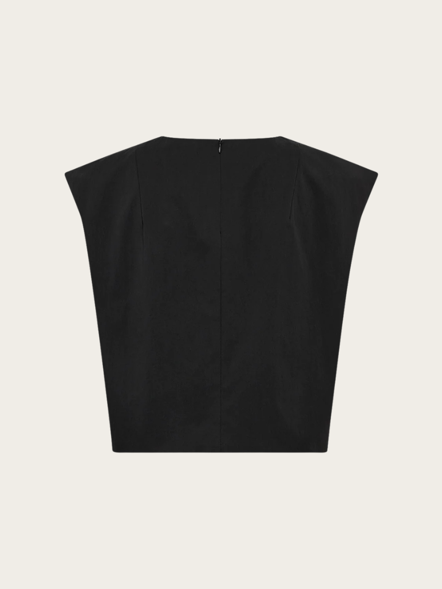 TANIA SL TOP, BLACK