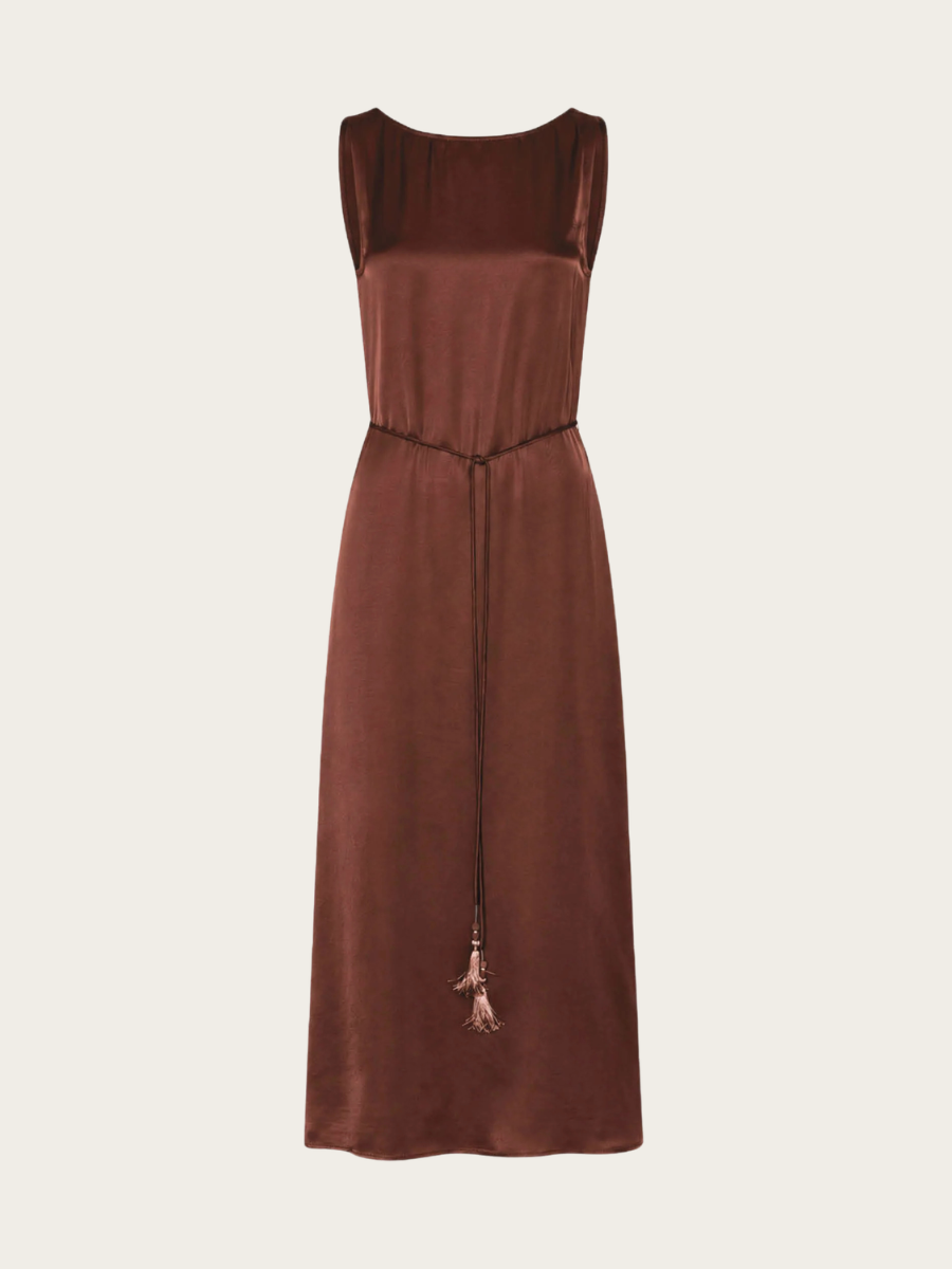 KORTHALSIA KAROLA DRESS, CHESTNUT