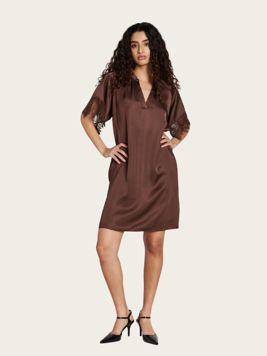 KORTHALSIA WENNY DRESS, CHESTNUT