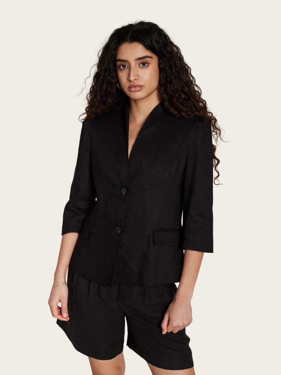 CLINO NORRIS BLAZER, BLACK