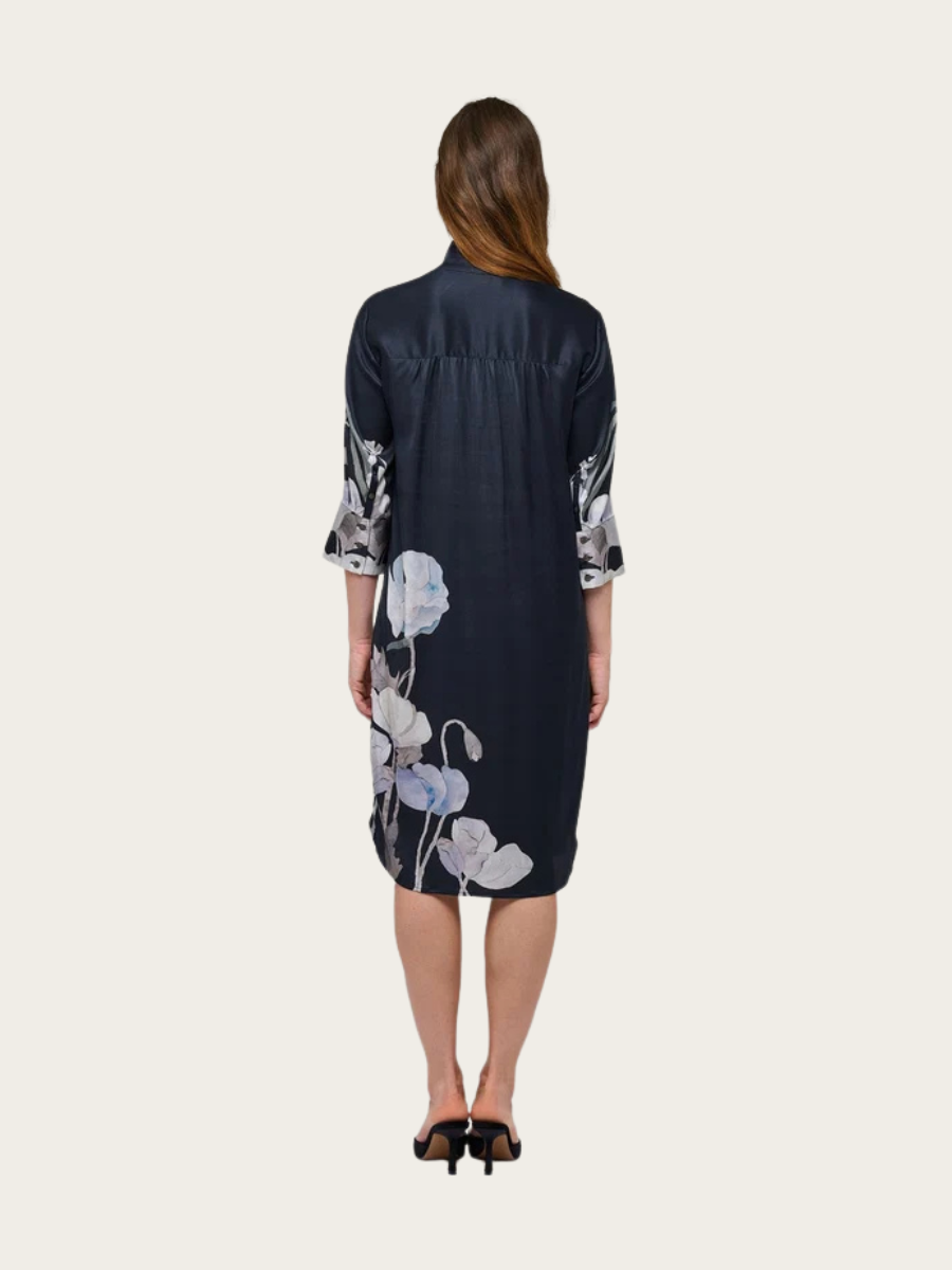 KAMILLES SHIRT DRESS, REVERIE MIDNIGHT