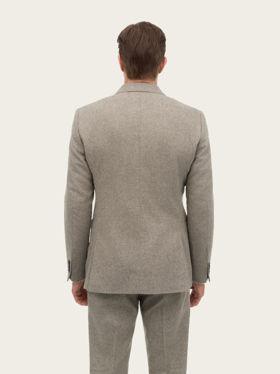 JUSTIN WOOL BLAZER, BURLYWOOD