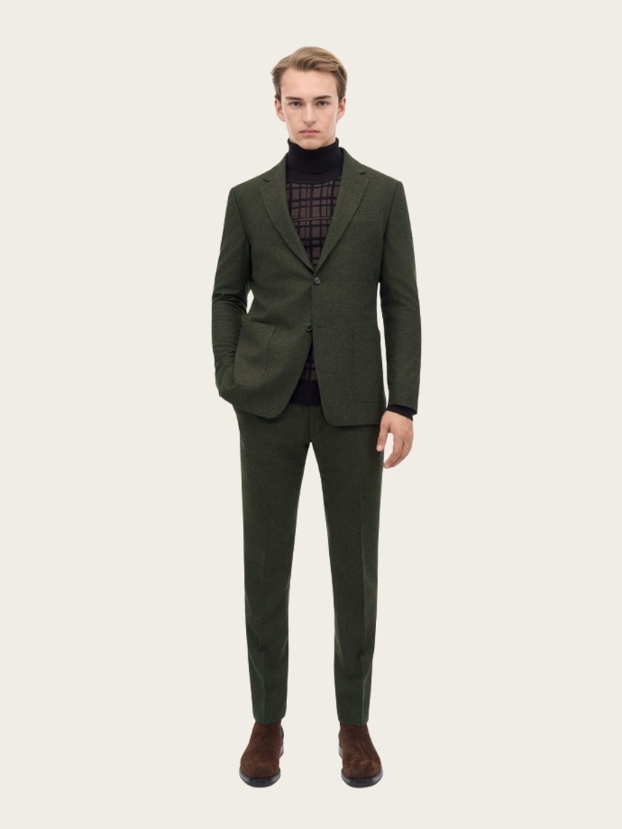 JUSTIN WOOL BLAZER, CANO