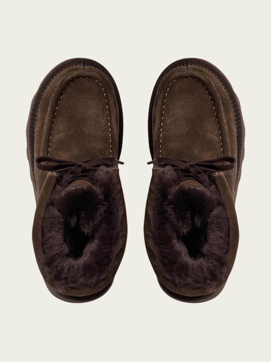 DRISE TEDDY BOOT, DARK BROWN