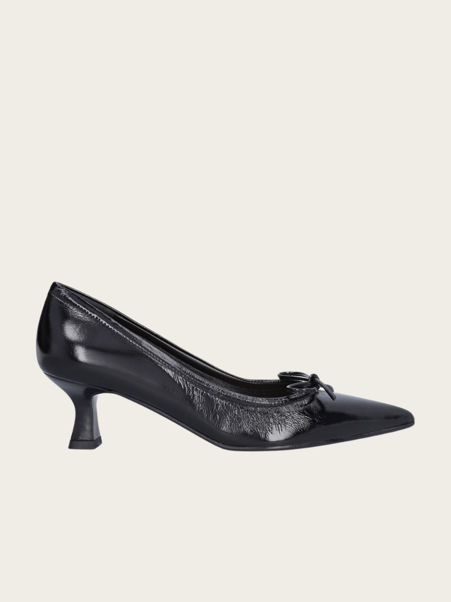BLACK NAPLACK PUMPS, BLACK