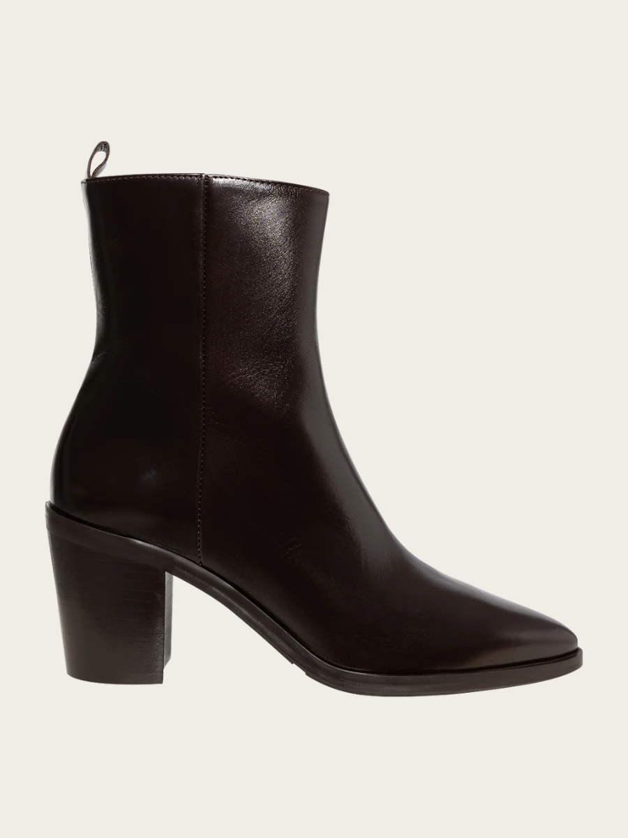 LEATHER BOOT, ESPRESSO