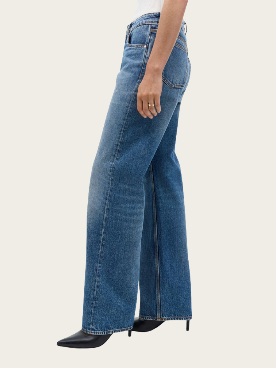 MILIS BOTANIC MID-RISE JEANS, MEDIUM BLUE