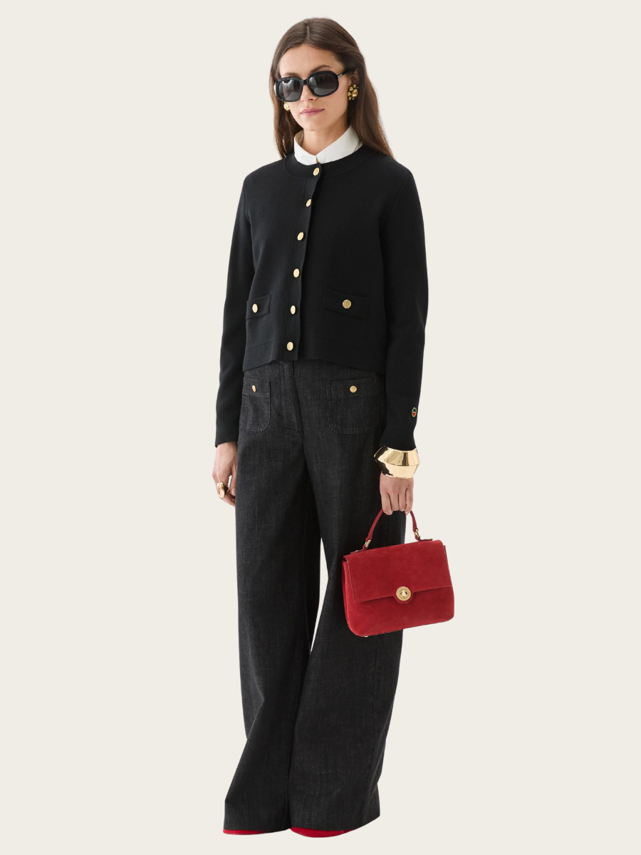 ARIA CARDIGAN, BLACK