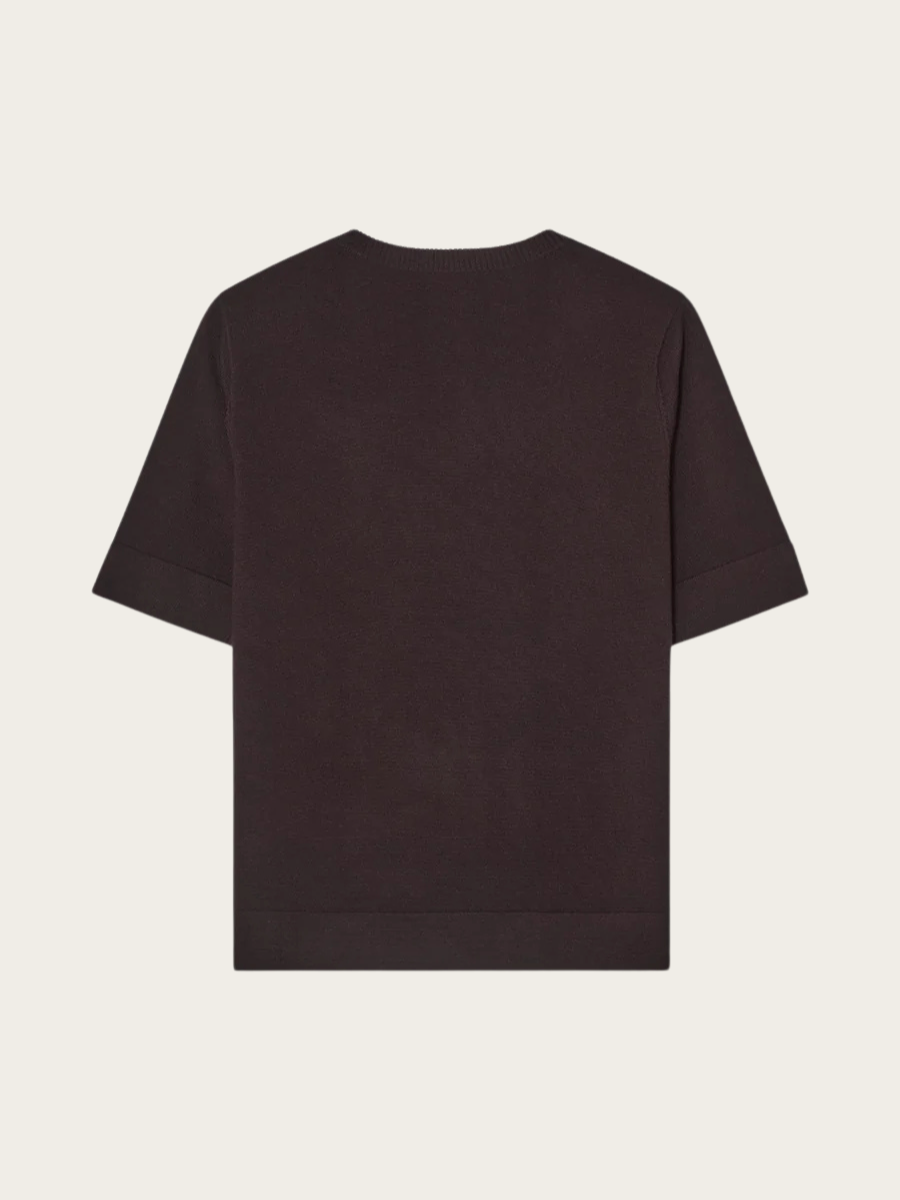 LUCCA MERINO T-SHIRT, BROWN