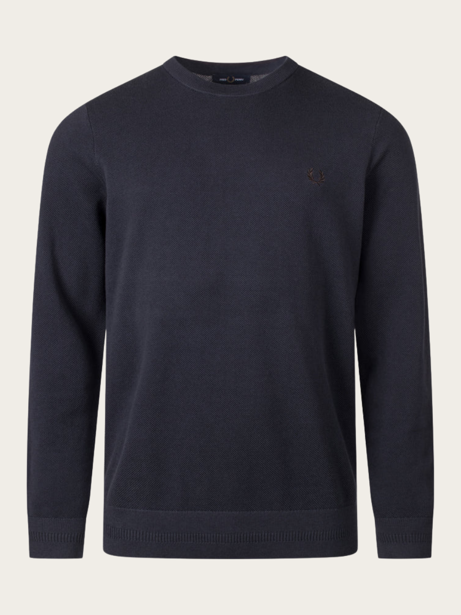 PIQUE STITCH JUMPER, NAVY