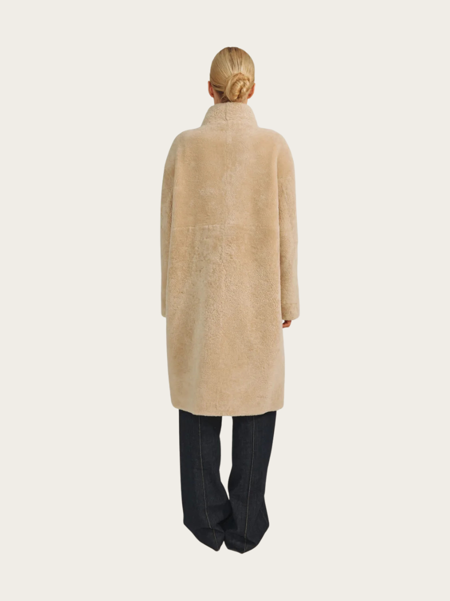 JACLYN COAT, DARK BEIGE