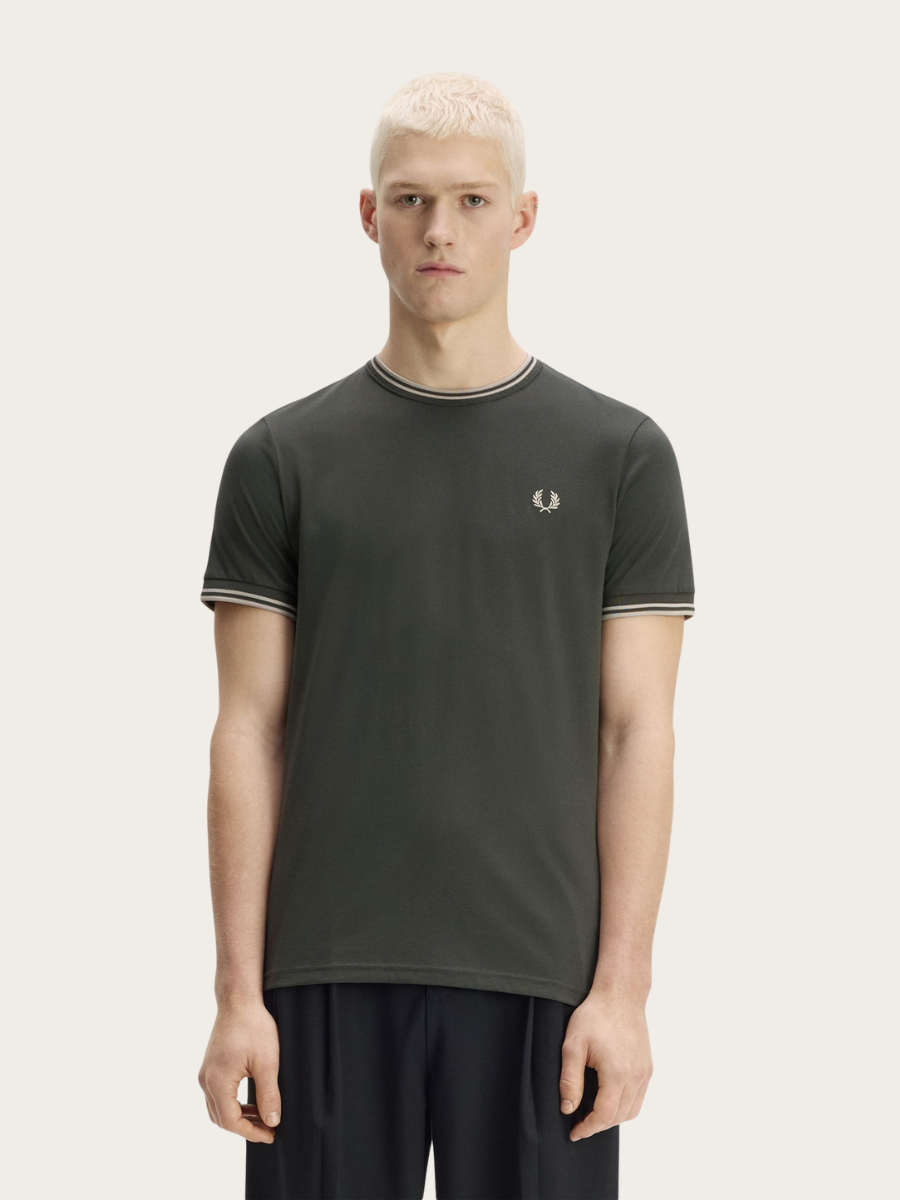 TWIN TIPPED T-SHIRT, GREEN