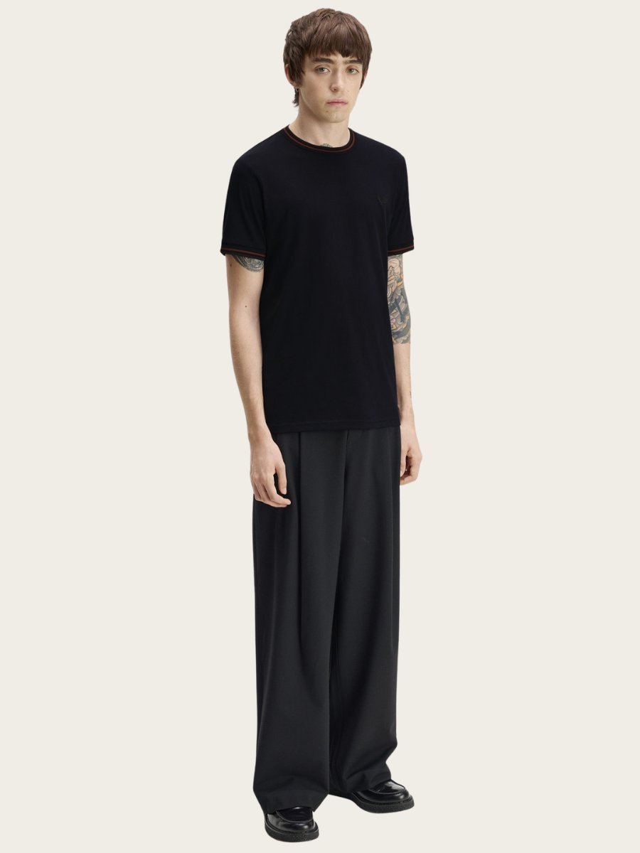 TWIN TIPPED T-SHIRT, NAVY