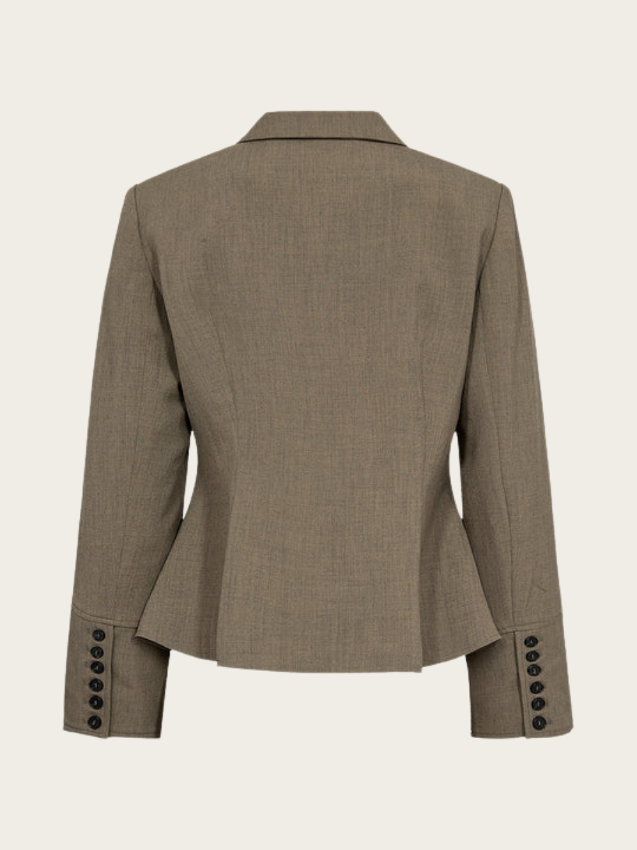 ELINA SHORT BLAZER, SHADOW GREEN