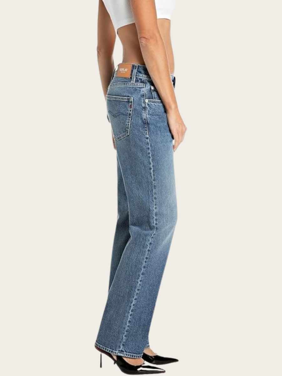 AKEME STRAIGHT LOW JEANS, DENIM