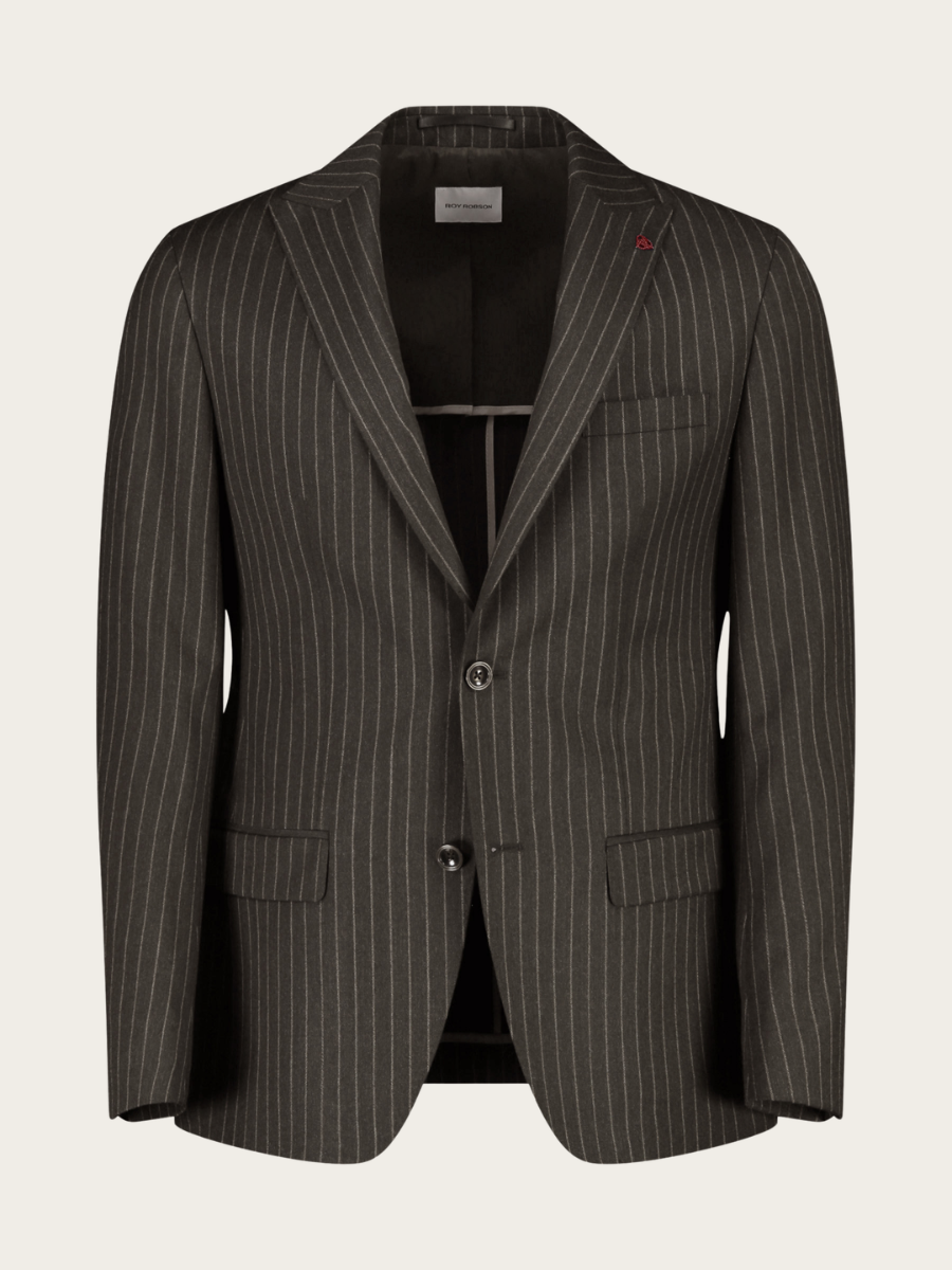 BLAZER STRIPED, DARK GREY