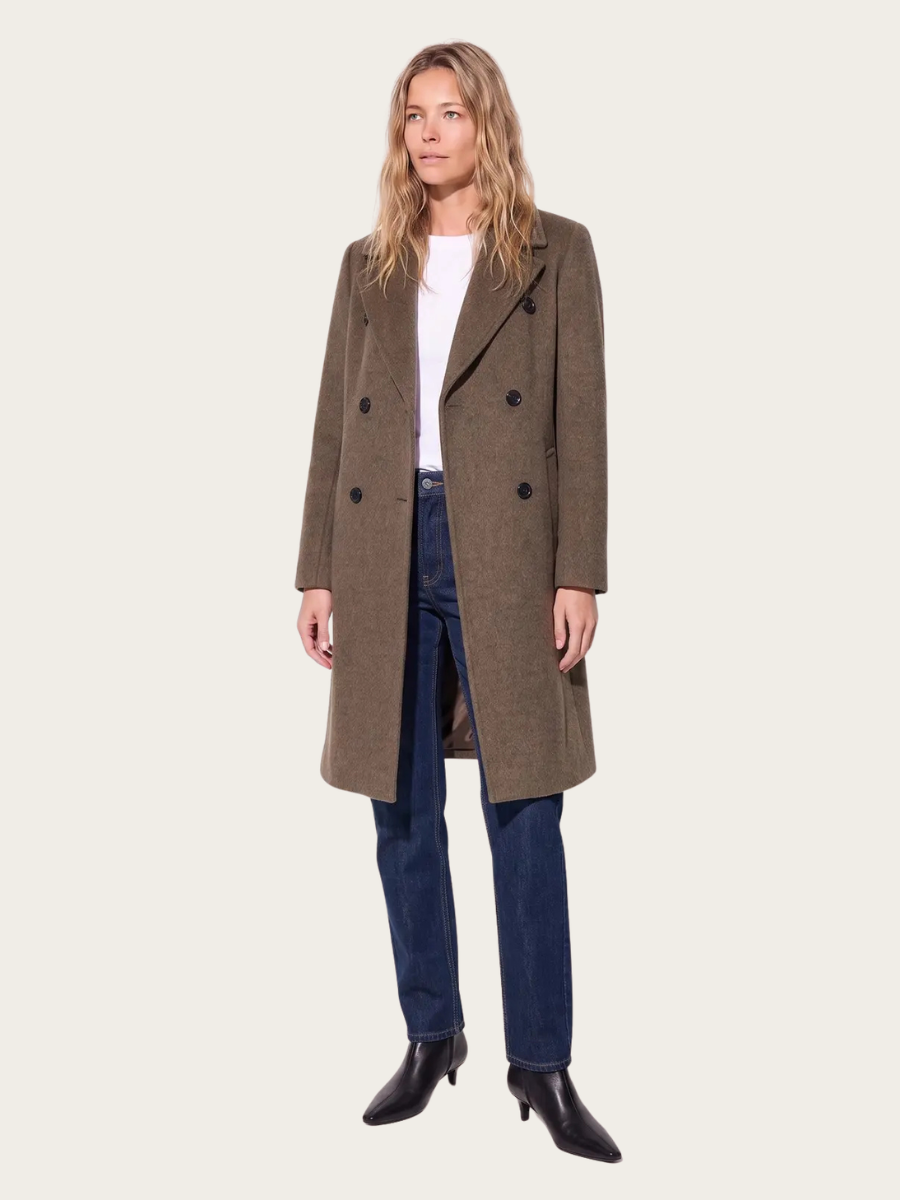 HELENA COAT, MOLE BROWN